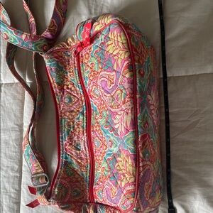 Vera Bradley Pink Multi Quilted Paisley Crossbody Bag